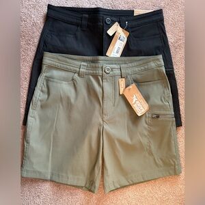 Eddie Bauer set of 2 Rainier cargo shorts size 4 NWT